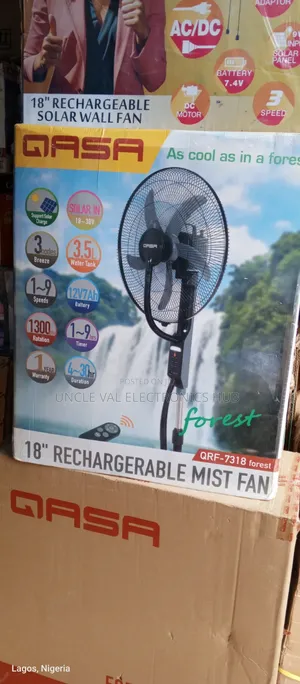 Qasa 18" Rechargeable Mist Fan