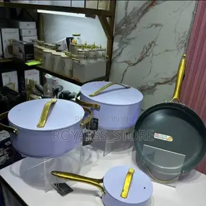 Original Uakeen Germany Vk-22 8pcs Ceramic Non-Stick Cookware Set