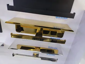 H316b Gold Double Tissue Paper Holder