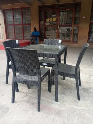 Quality Imported Unique Design Outdoor Plastic Chair Set.