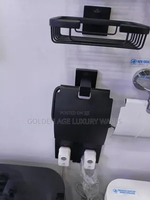 Black Tissue Paper Holder Hn13