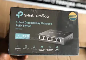 Tp-Link Omada Es205gp 5-Port Gigabit Managed Switch With 4-Port Poe+