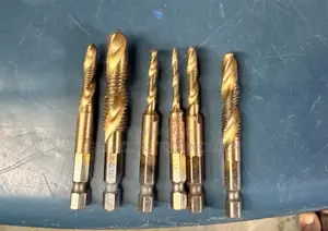 6-Piece Set of High-Speed Steel (Hss) Metrics Drill and Tap Bits