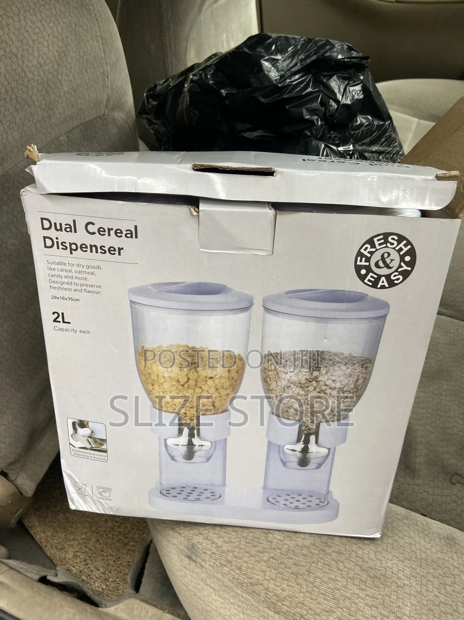 Cereal Dispenser Double Cup 2l