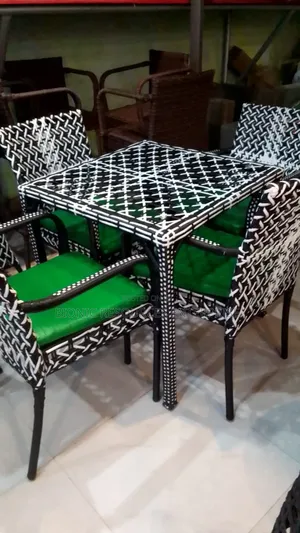 Rattan Furniture Table and 4 Chairs