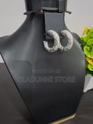 Half Round Silver Earring