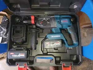 Heavy Duty Brushless Cordless Rotary Hammer Drill Machine Rechargeable