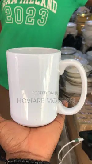 Big Plain White Mug for Sovernier