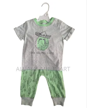 Mini Heroes Avocado T-Shirt and Cactus Jogger Pant Set I
