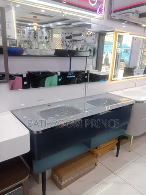 Unique Cabinet Basin With Led Mirror