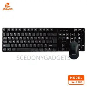 Jeqang Jw-7100 Wireless Usb Keyboard Mouse Design for Pc/Laptop