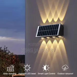 8 Led Solar Wall Light