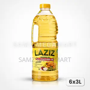 Laziz Pure Vegetable Oil 6x3l