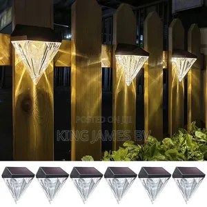 Diamond Crystal Solar Wall Light