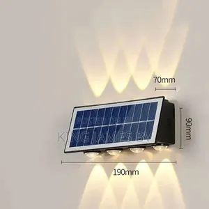 Acrylic 8 Led Solar Wall Light