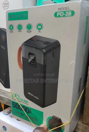 Sovo 50000 Mah Power Bank. Sovo 22.5w