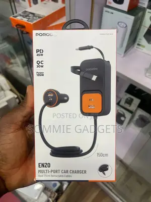 Porodo Enzo Multi -Port Car Charger