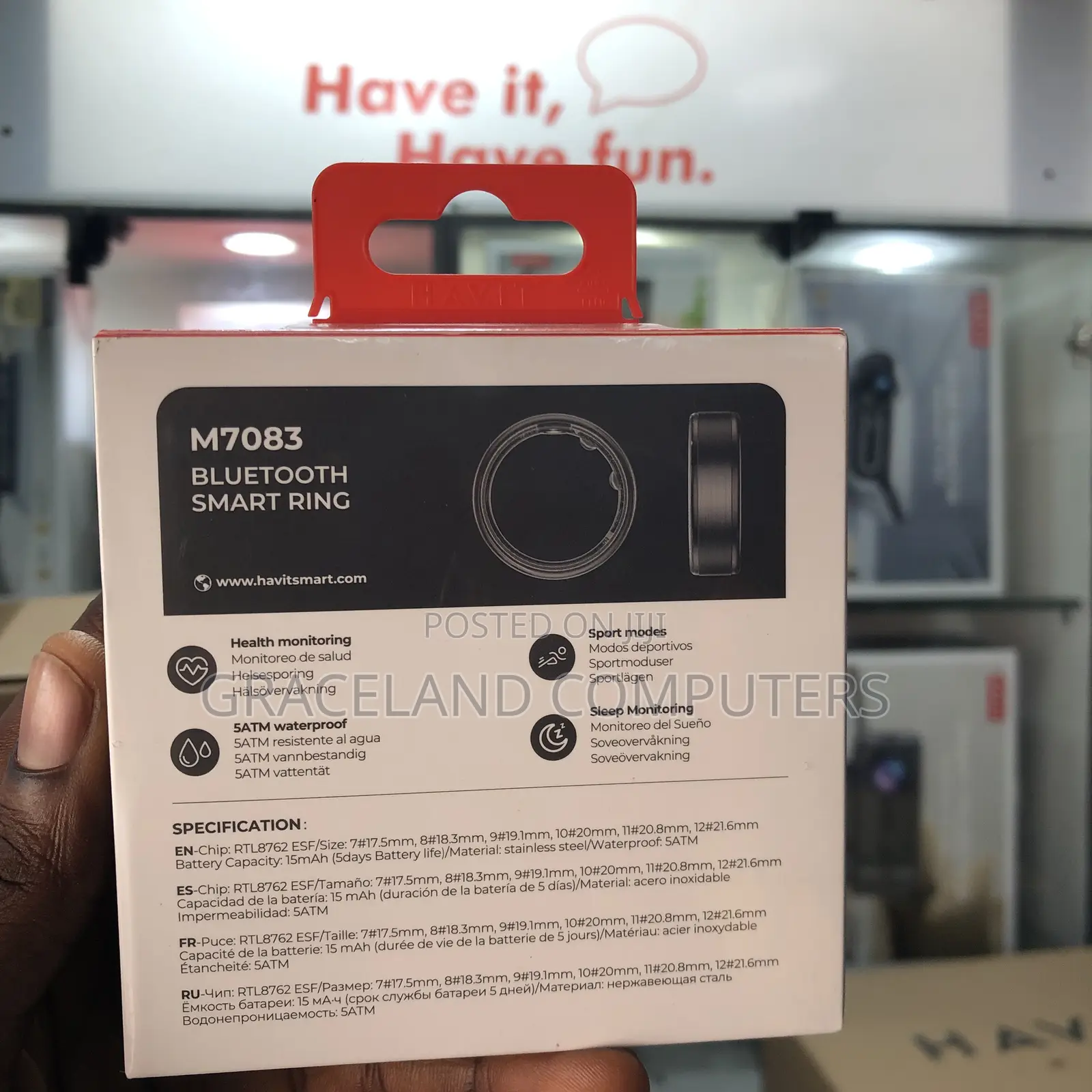 Havit M7083 Bluetooth Smart Ring