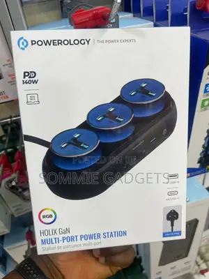 Powerology Rgb Holix Gan Multi-port Power Station 140w