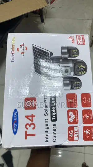 T34 Solar PTZ Camera Three Lens