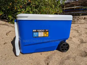 Mobile Cooler Camping Wheeled Food Storage Hard Cooler 36ltr