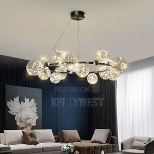 Led Nordic Black Chandelier