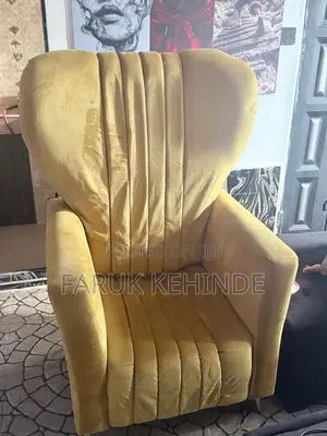 Golden Single-Seater Sofa for Sale