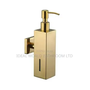 Gold Soap Dispenser Square Shape