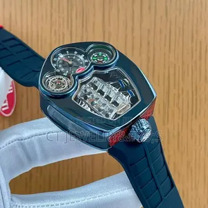 Luxury Jacob Co Bugatti Chiron Tourbillon Watch Blue Silicone Strap