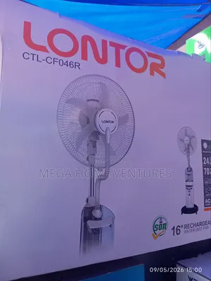 16" Rechargable Lontor Water Mist Fan