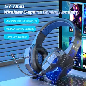Sy-T830 Wireless E-Sports Gaming Headset With Noise Cancelation Mic