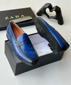 Blue Leather Shoe