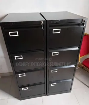 Black 4 Drawers Filling Cabinet
