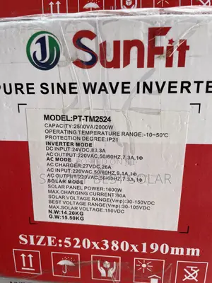 Sunfit 2.5kva 24v Hybrid Inverter
