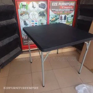 Square Black Folding Table