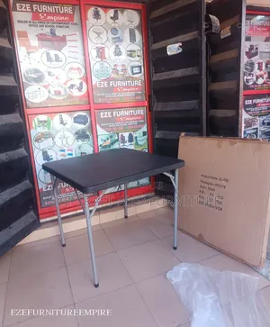 Square Black Folding Table