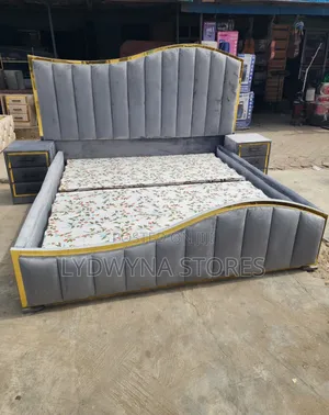 Super Sweet Quality Upholstery Padded Bedframe With 2 Side Drawers