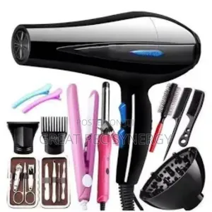 10 in 1 Professional Hair Dryer and Styling Kit With Other Accessories
