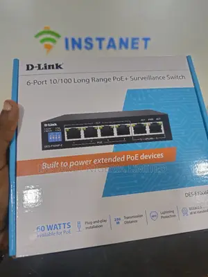D-Link 6-Port 10/100 Long Range Poe Surveillance Switch