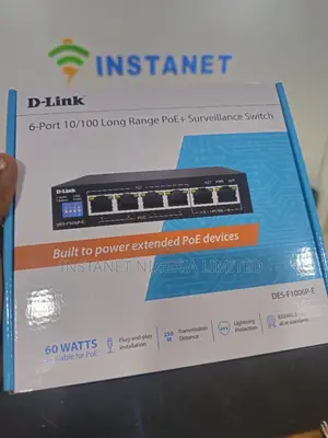 D-Link 6-Port 10/100 Long Range Poe Surveillance Switch