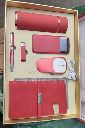 Flasks, Power Bank, Diary and Mouse