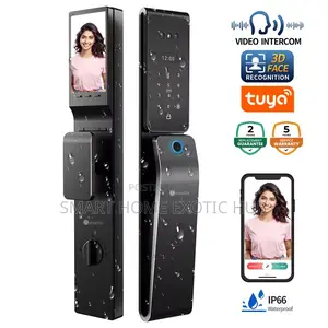 Smart Wifi Double-sided Water & Sunproof 3d Face Lock With Intercom