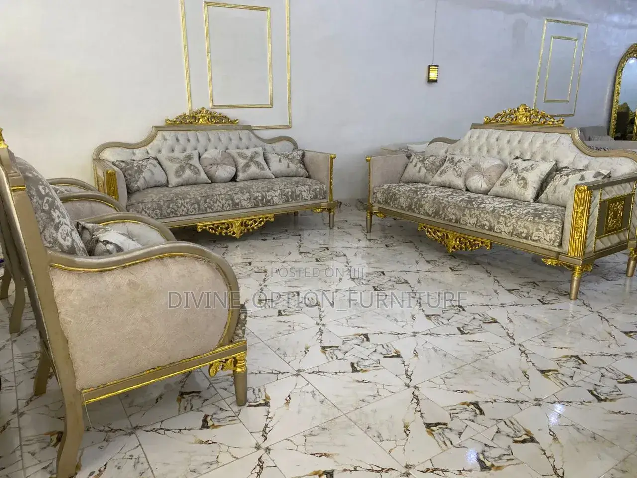 Luxurious Egyptian Sofa Set