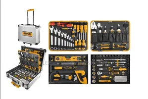 Ingco Hand Tools Set 147-Piece in Metal Case Professional Tools Box