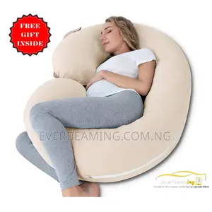 Everbeaming Pregnancy Pillow – Full-Body Comfort Suppor _ Cream Color