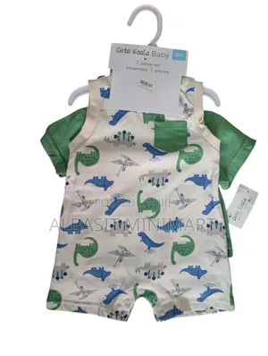Cute Koala Baby Three-Piece Baby Boy Romper Set.