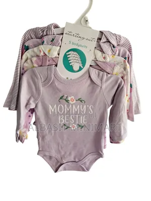 Starting Out 5-Pack Long-Sleeve Baby Bodysuits