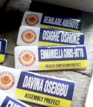 Branded School Prefect Name Tag Id Badge For Students