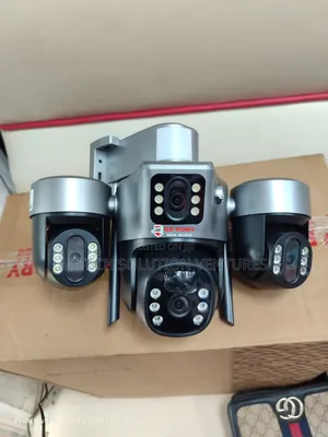 V380 Pro Real 4 Lens Solar Security Camera
