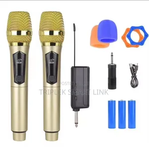 One to Two Wireless Mic Suitable for Speaker Amplifiers, Home Karaoke